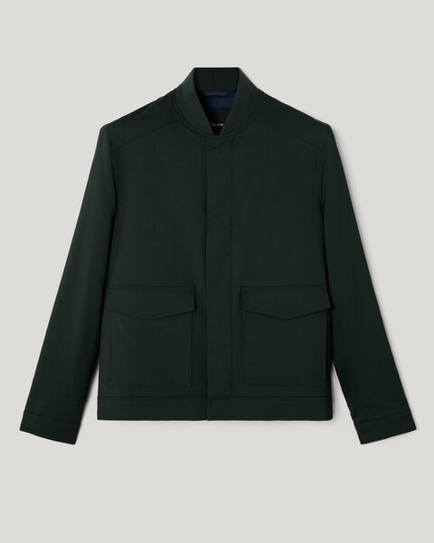 Bomber jacket with pocket detail, Dark Khaki, hi-res